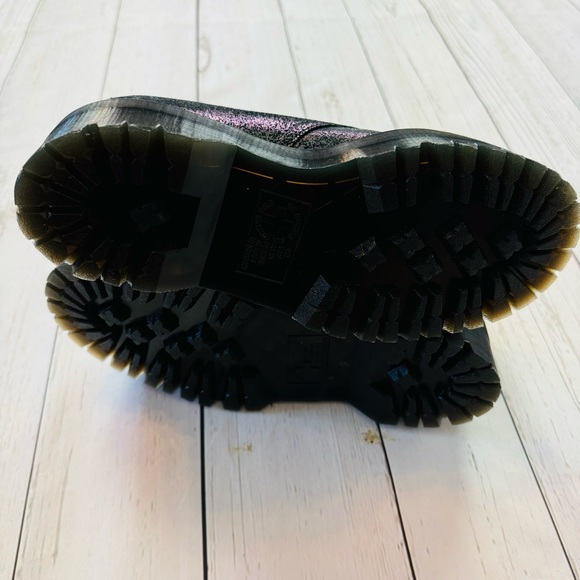 Dr Martens Women’s Holly Platform Retro Quad Gunmetal Shoes Size 7 - Picture 10 of 11